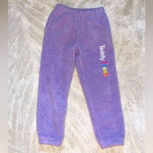 Teddy Fresh | Lavender Sherpa Sweatpants (unisex)
